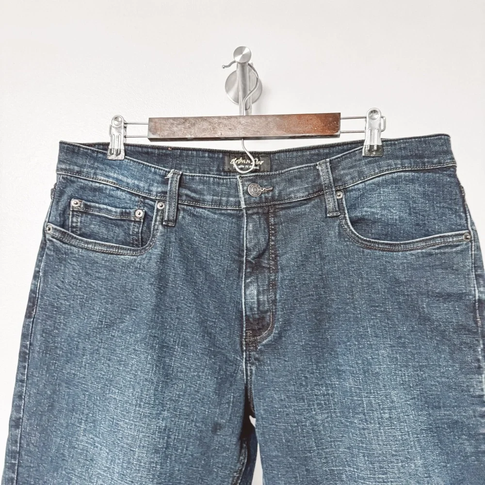 Men's Urban‎ Star Relaxed Straight Leg Denim Jeans Dark Wash 36 x 36